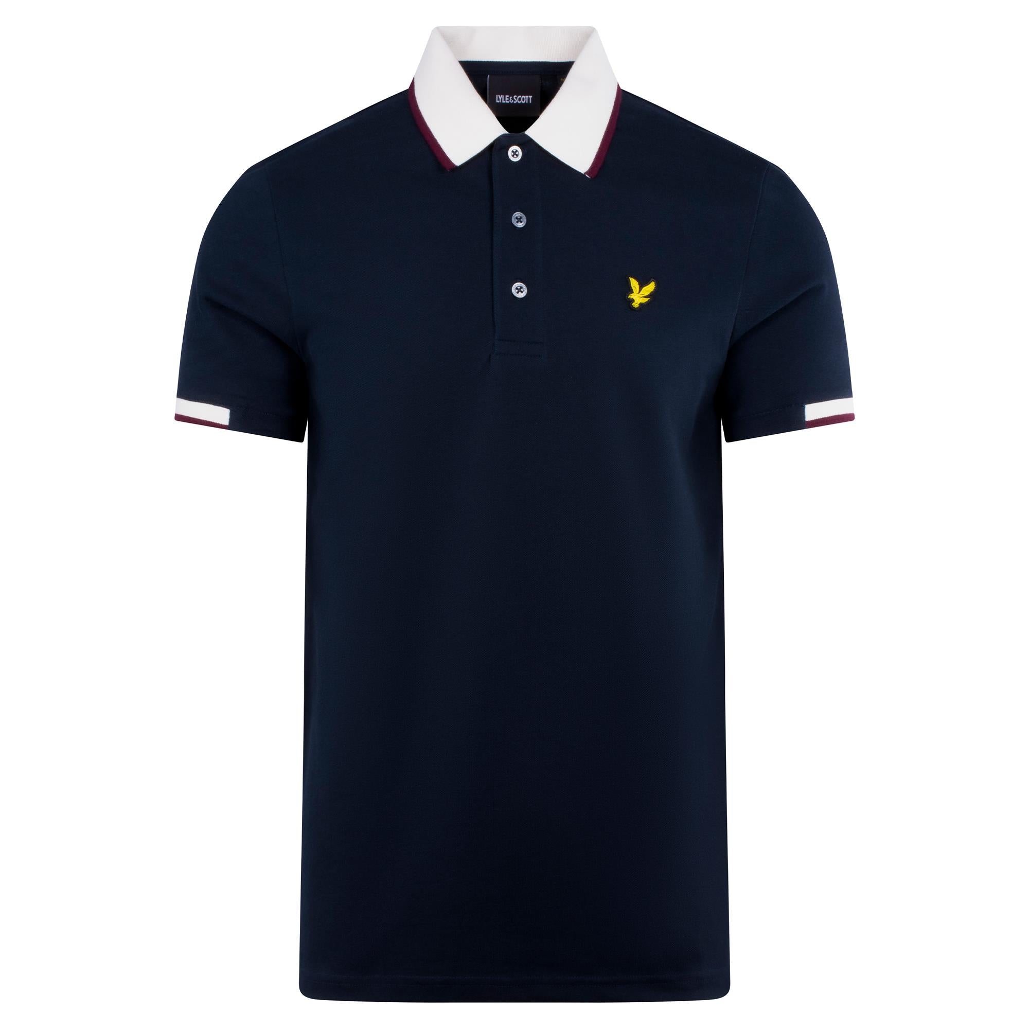 Lyle & Scott Half Tipped Mens Polo Shirt Dark Navy